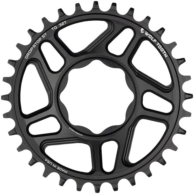 Wolf Tooth Trek TQ Direct Mount Chainring - Drop-Stop ST, 32T, Black-0