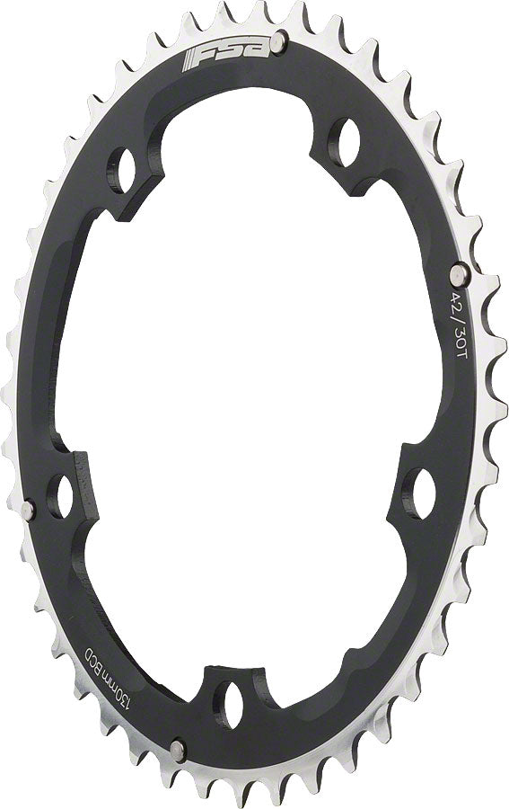 Full Speed Ahead Pro Road Triple Chainring - 42t, 130 BCD, Aluminum, N-10, Black