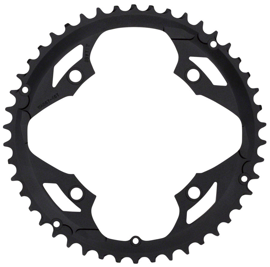 Full Speed Ahead Omega/Vero Pro Road Chainring - 46t, 120mm BCD, Black