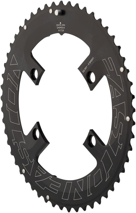 Easton Asymmetric Chainring: 4-Bolt, 11-Speed, 53t, Black