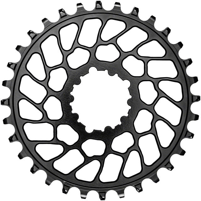 absoluteBLACK Round Narrow-Wide Direct Mount Chainring - 32t, SRAM 3-Bolt Direct Mount, 0mm Offset, Black