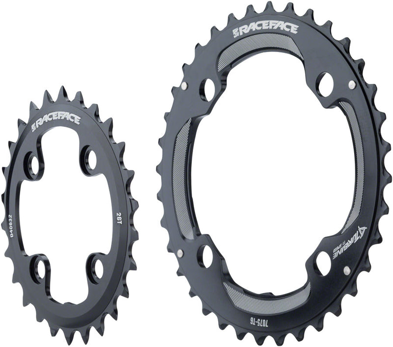 RaceFace Turbine 11-Speed Chainring: 64/104mm BCD, 28/38t, Black