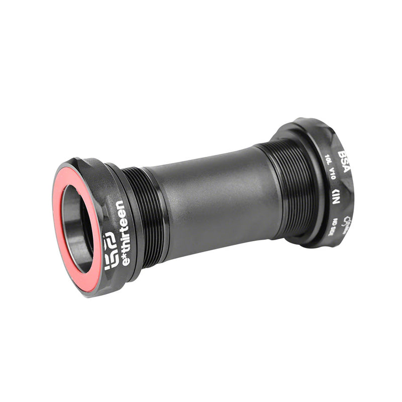 e*thirteen BSA Threaded Bottom Bracket - 68mm Road/Gravel, For 30mm Spindle, Black