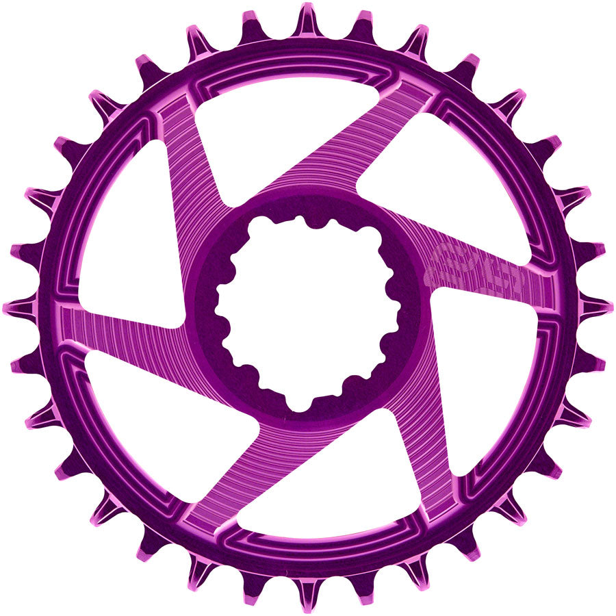 e*thirteen Helix R Guidering - 32t, 11/12-Speed, 3mm Offset, SRAM 3-Bolt DM, Eggplant