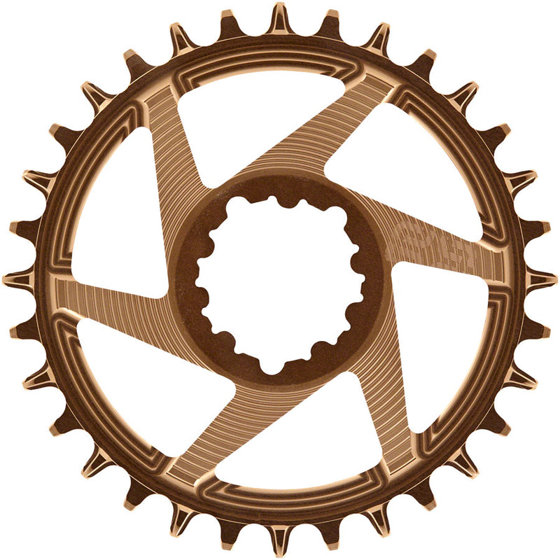 e*thirteen Helix R Guidering - 32t, 11/12-Speed, 3mm Offset, SRAM 3-Bolt DM, Bronze