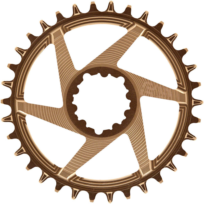 e*thirteen Helix R Guidering - 34t, 11/12-Speed, 3mm Offset, SRAM 3-Bolt DM, Bronze