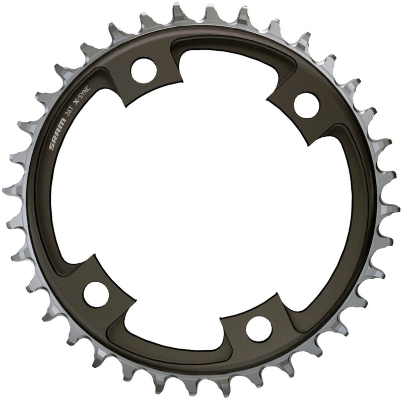 SRAM 40 Tooth 107mm BCD x 4-Bolt 1x12-Speed X-Sync Chainring, Blast Black