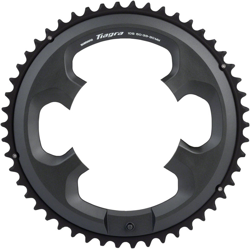 Shimano Tiagra FC-4703 10-Speed Chainring - 50t Asymmetric 110 BCD Black