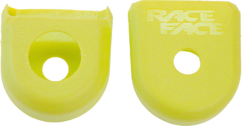 RaceFace Crank Boots: For Carbon Cranks, 2-Pack Yellow