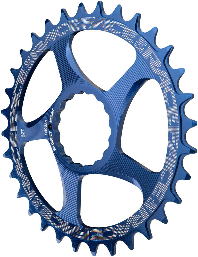 RaceFace Narrow Wide Chainring: Direct Mount CINCH, 34t, Blue