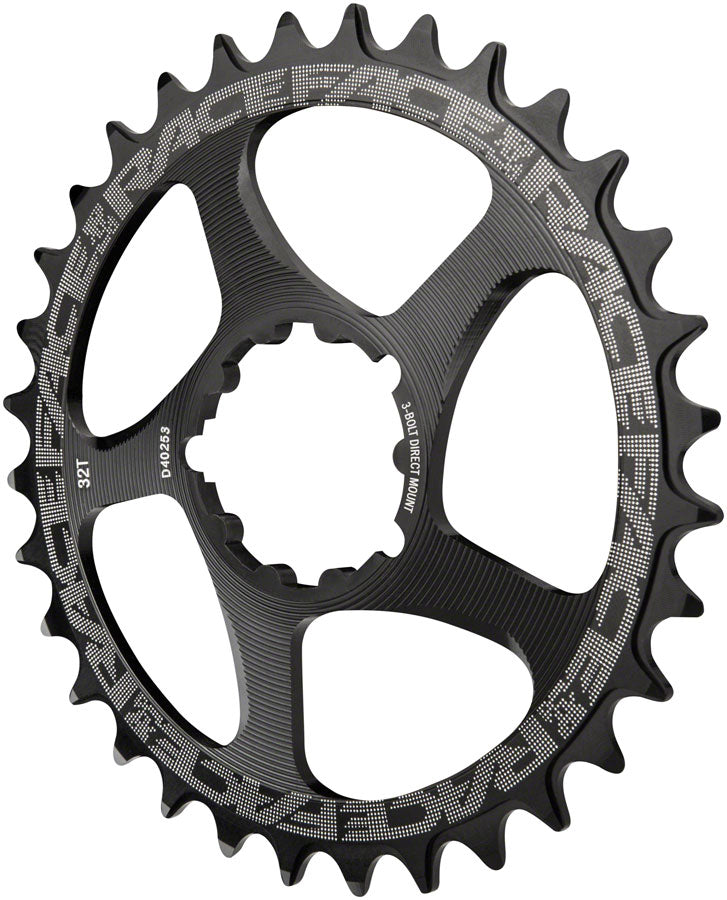 RaceFace Narrow Wide Chainring: Direct Mount 3-Bolt Compatible, 32t, Black