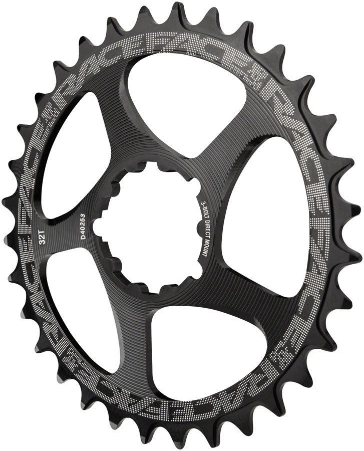 RaceFace Narrow Wide Chainring: Direct Mount 3-Bolt Compatible, 36t, Black