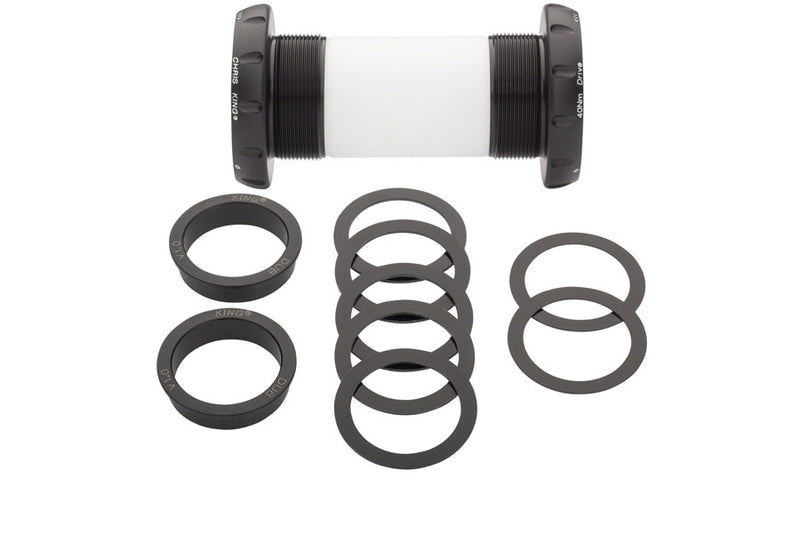 Chris King ThreadFit 30 Bottom Bracket with Fit Kit 1 - English, For DUB Mountain, Matte Jet