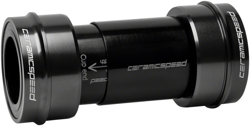 CeramicSpeed PF30 Road Bottom Bracket - DUB Road Spindle, Black