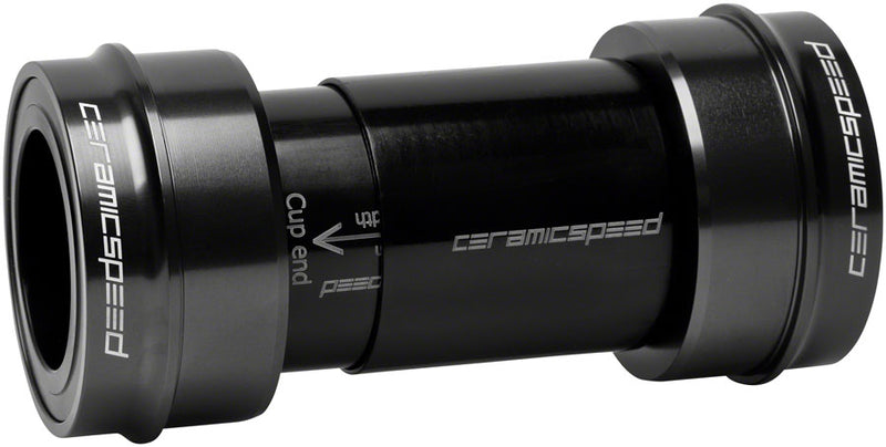 CeramicSpeed PF30 Road Bottom Bracket - DUB Road Spindle, Coated Races, Black