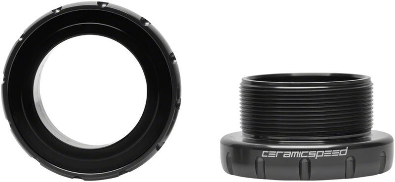 CeramicSpeed Italian Road Bottom Bracket - DUB Road Spindle, Coated Races, Black