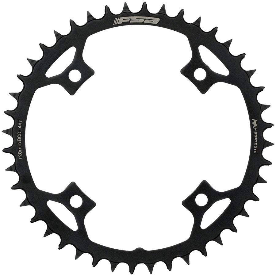 Full Speed Ahead Gossamer Pro AGX+ MegaTooth Chainring - 44t, 120mm BCD, Aluminum, Black