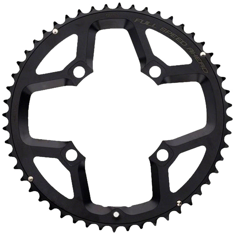 Full Speed Ahead Gossamer Pro ABS Road Chainring - 32t Inner Ring, 110mm BCD, 4-Bolt, Aluminum, N10/N11, Black