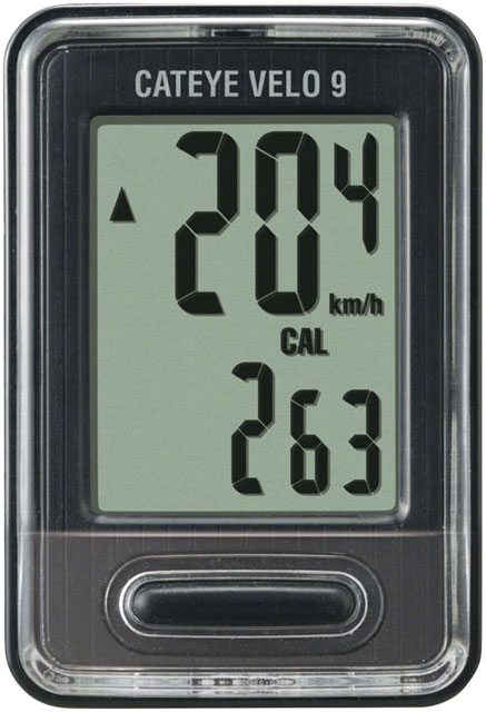 CatEye Velo 9 Bike Computer - Wired, Black-0