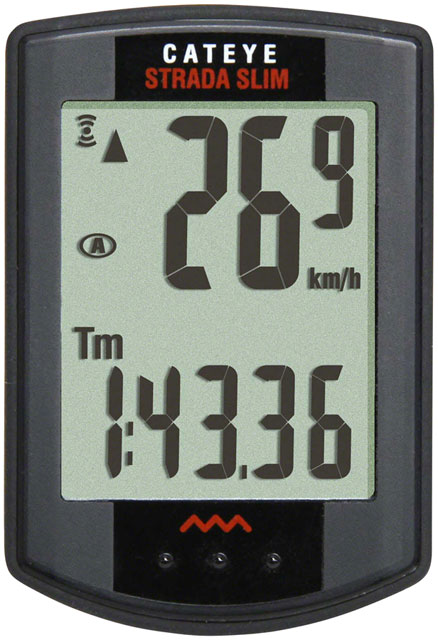 CatEye Strada Bike Computer - Wireless, Black-0