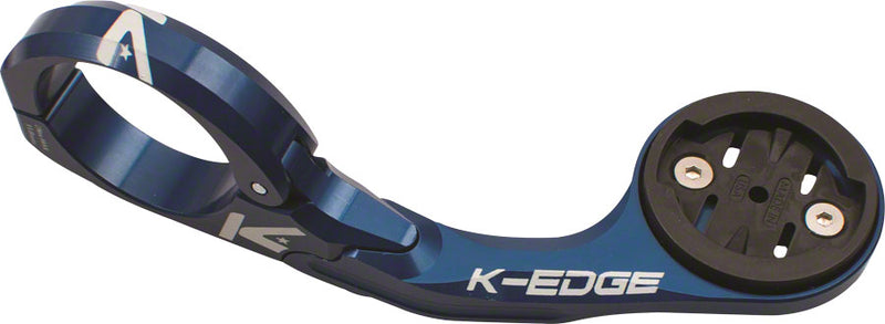 K-EDGE Pro Garmin XL Handlebar Mount: 31.8mm, Blue