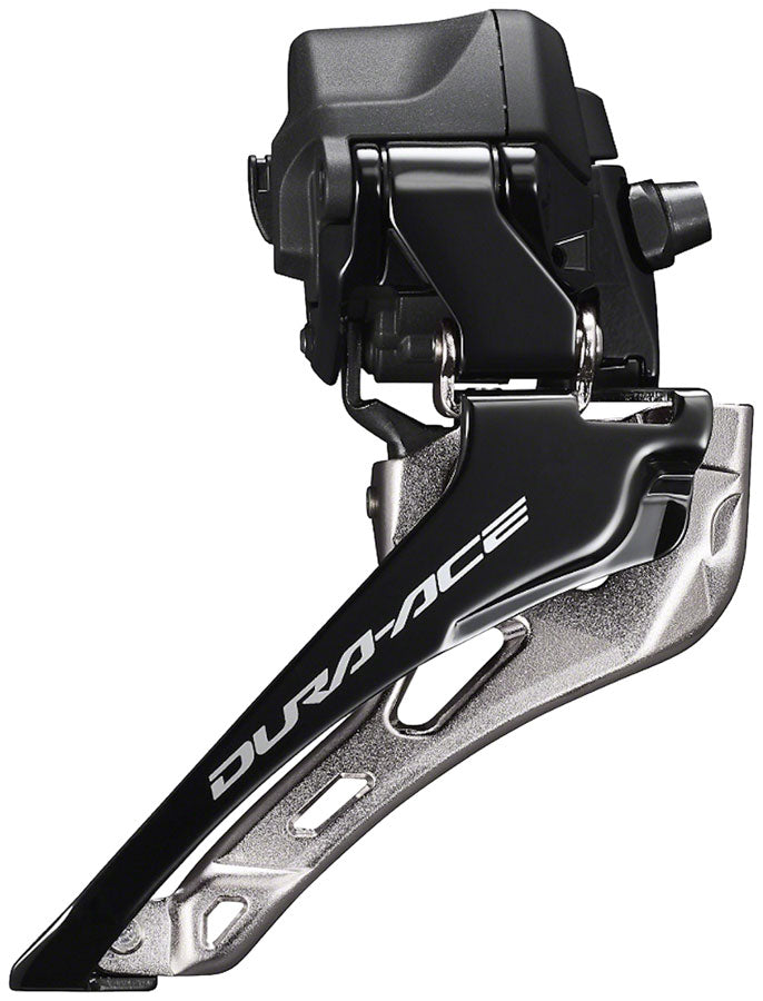 Shimano Dura-Ace FD-R9250 Di2 Front Derailleur - 2x12-Speed, Braze-on, Down Swing, For 50-55t Max, Black/Silver