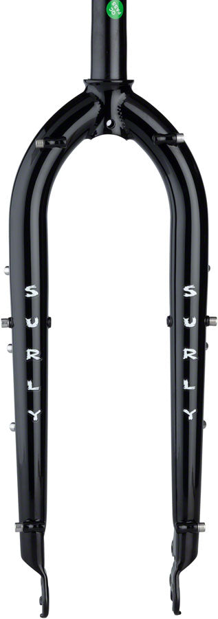 Surly Bridge Club 27.5" Fork, 9 x 100mm QR, 1-1/8" Straight Steerer, Dark Black