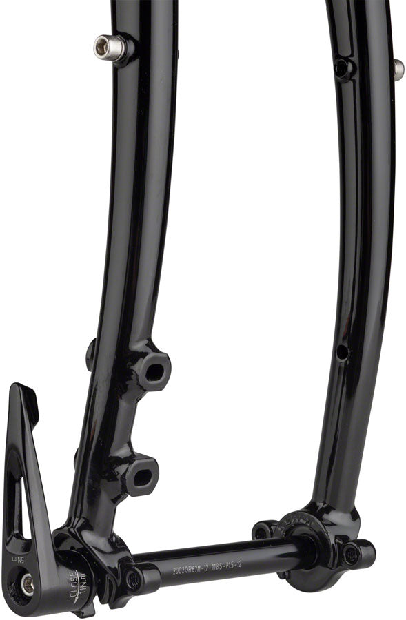 Surly Disc Trucker Fork - 700c, 1-1/8" Straight, 100x12 mm Thru-Axle, Steel, Disc, Black