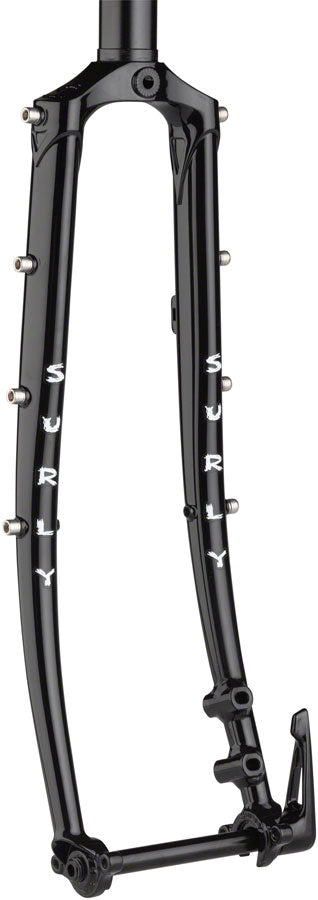 Surly Disc Trucker Fork - 700c, 1-1/8" Straight, 100x12 mm Thru-Axle, Steel, Disc, Black