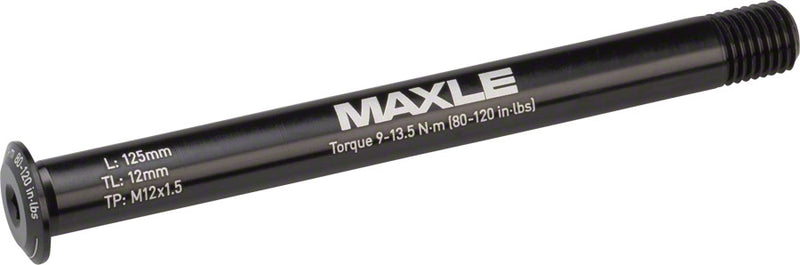 Maxle Stealth Front Thru Axle: 12x100, 125mm Length, Road