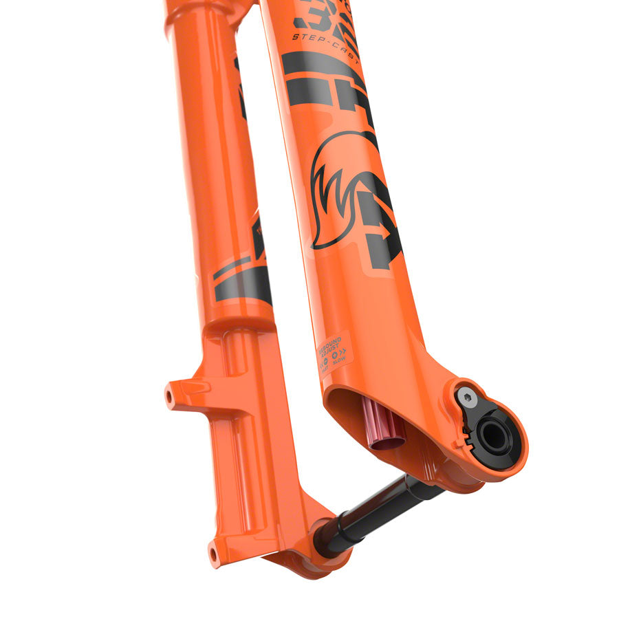 FOX 32 Step-Cast Factory Suspension Fork - 29", 100 mm, 15 x 110 mm, 44 mm Offset, Shiny Orange, FIT4, Push-Lock