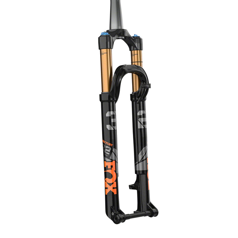 FOX 32 Step-Cast Factory Suspension Fork - 27.5", 100 mm, 15 x 110 mm, 44 mm Offset, Shiny Black, FIT4, Push-Lock, Kabolt-X