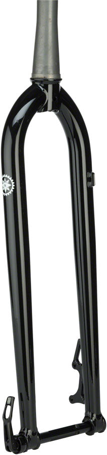 Salsa Cro Moto Grande Fork - 29", 100x15mm Thru-Axle, 1-1/8" Tapered, Steel, IS Disc, Black