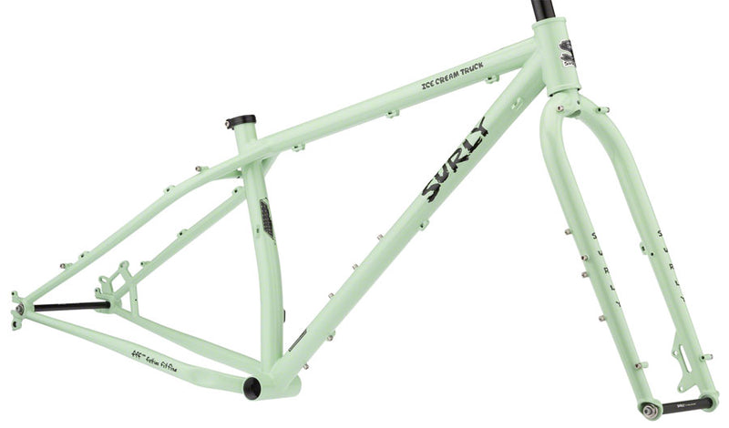 FM0238 Surly Ice Cream Truck Fat Bike Frameset - 26", Steel, Buttermint Green, Small