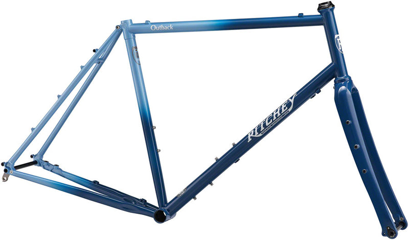 Ritchey Outback 50th Anniversary Frameset - 700c, Steel, Half Moon Blue, Medium