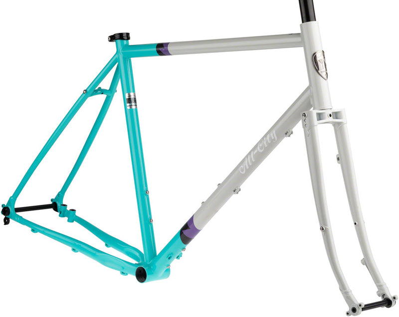 All-City Gorilla Monsoon Frameset - 650b, Steel, Aqua Seafoam, 58cm