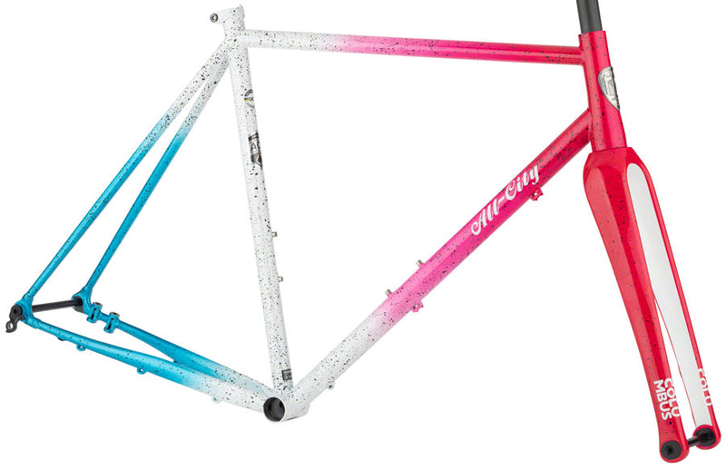 All-City Nature Cross Geared Frameset - 700c, Steel, Cyclone Popsicle, 49cm