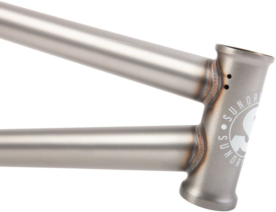 Sunday Street Sweeper BMX Frame - 21" TT, Matte Raw