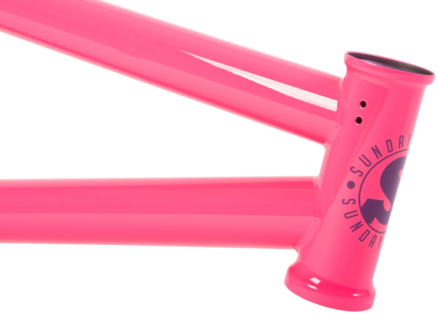 Sunday Street Sweeper BMX Frame - 20.75" TT, Hot Pink