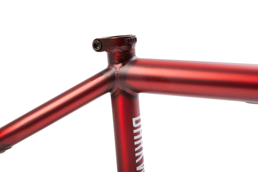 Sunday Darkwave BMX Frame - 21" TT, Matte Translucent Red