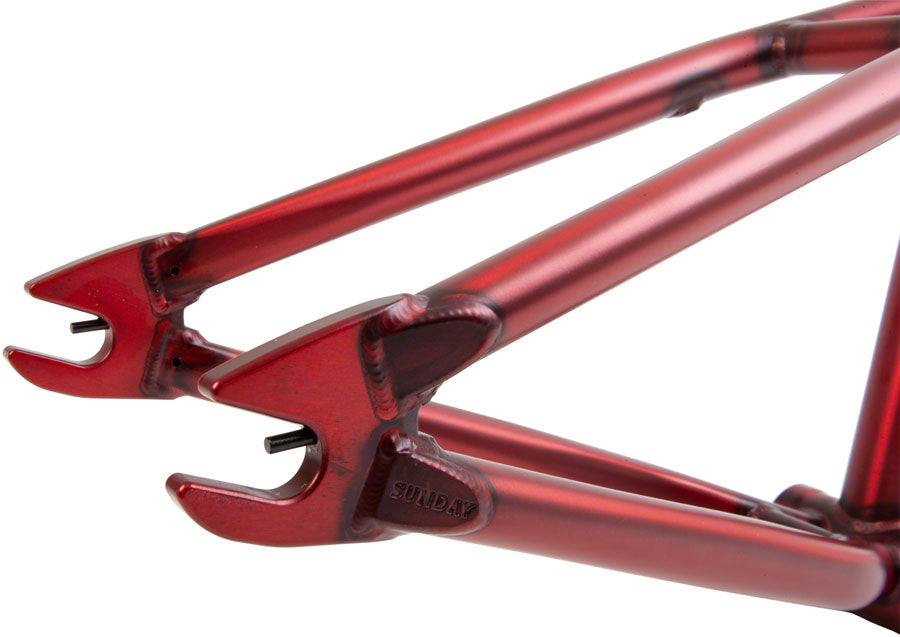 Sunday Darkwave BMX Frame - 21" TT, Matte Translucent Red