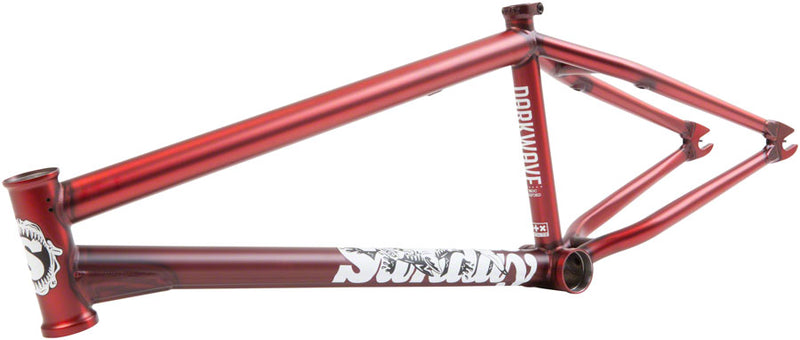 Sunday Darkwave BMX Frame - 21" TT, Matte Translucent Red