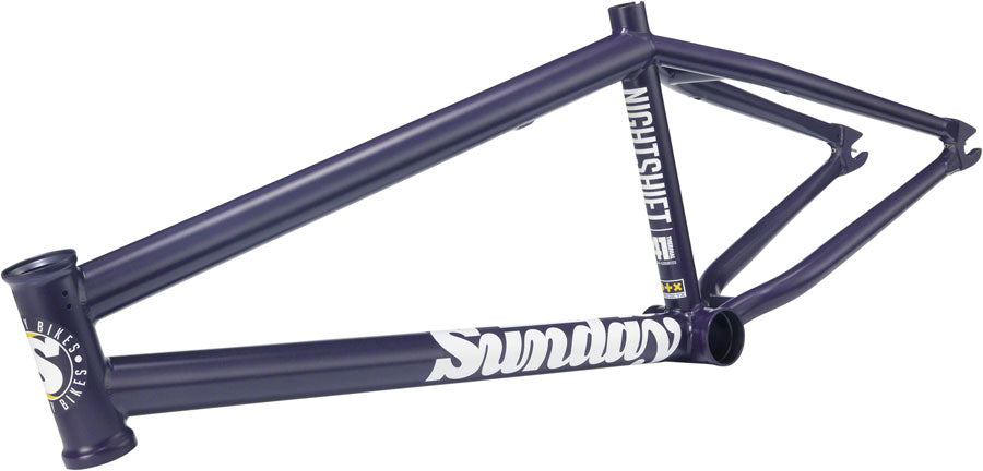 Sunday Nightshift BMX Frame - 20.75" TT, Matte Midnight Purple