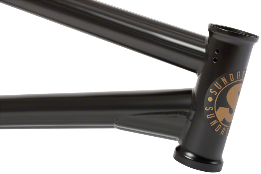 Sunday Soundwave V3 BMX Frame - 20.5" TT, Matte Black / Gold