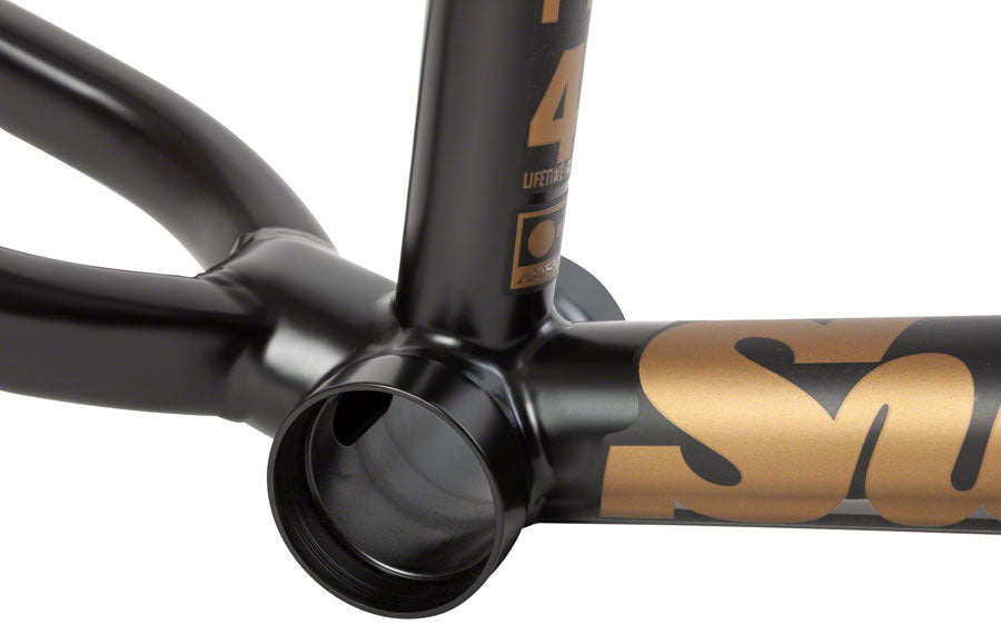 Sunday Soundwave V3 BMX Frame - 20.5" TT, Matte Black / Gold