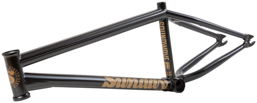 Sunday Soundwave V3 BMX Frame - 20.5" TT, Matte Black / Gold