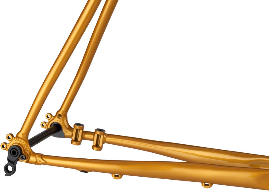 All-City Cosmic Stallion Frameset - 650b/700c, Steel, Black/Brick/Bronze, 58cm