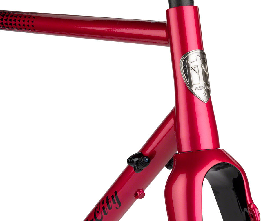 All-City Zig Zag Frameset - 700c, Steel, Sour Cherry Seltzer, 55cm