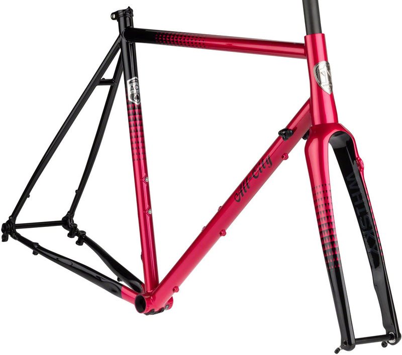 All-City Zig Zag Frameset - 700c, Steel, Sour Cherry Seltzer, 55cm