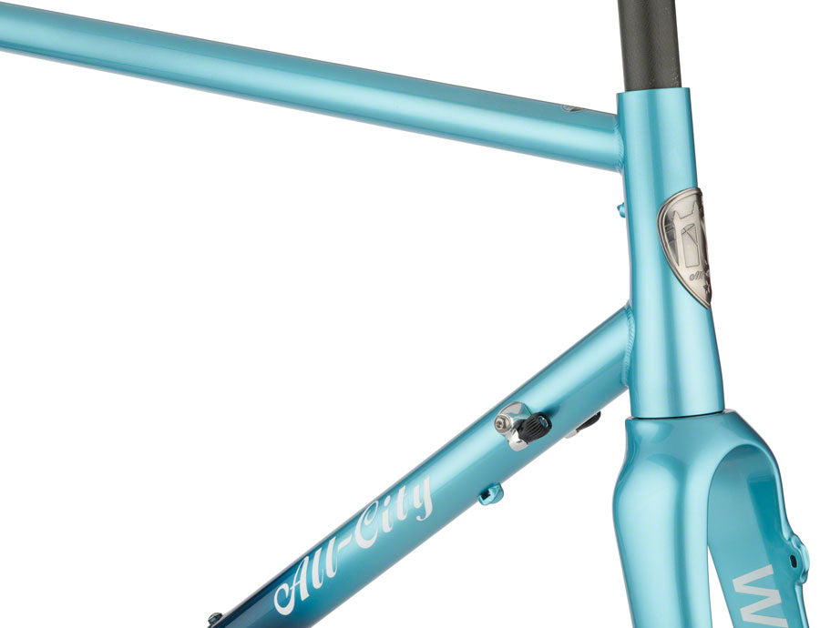 All-City Zig Zag Frameset - 700c, Steel, Miami Beach Aqua, 46cm